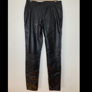 Fake leather jeggings